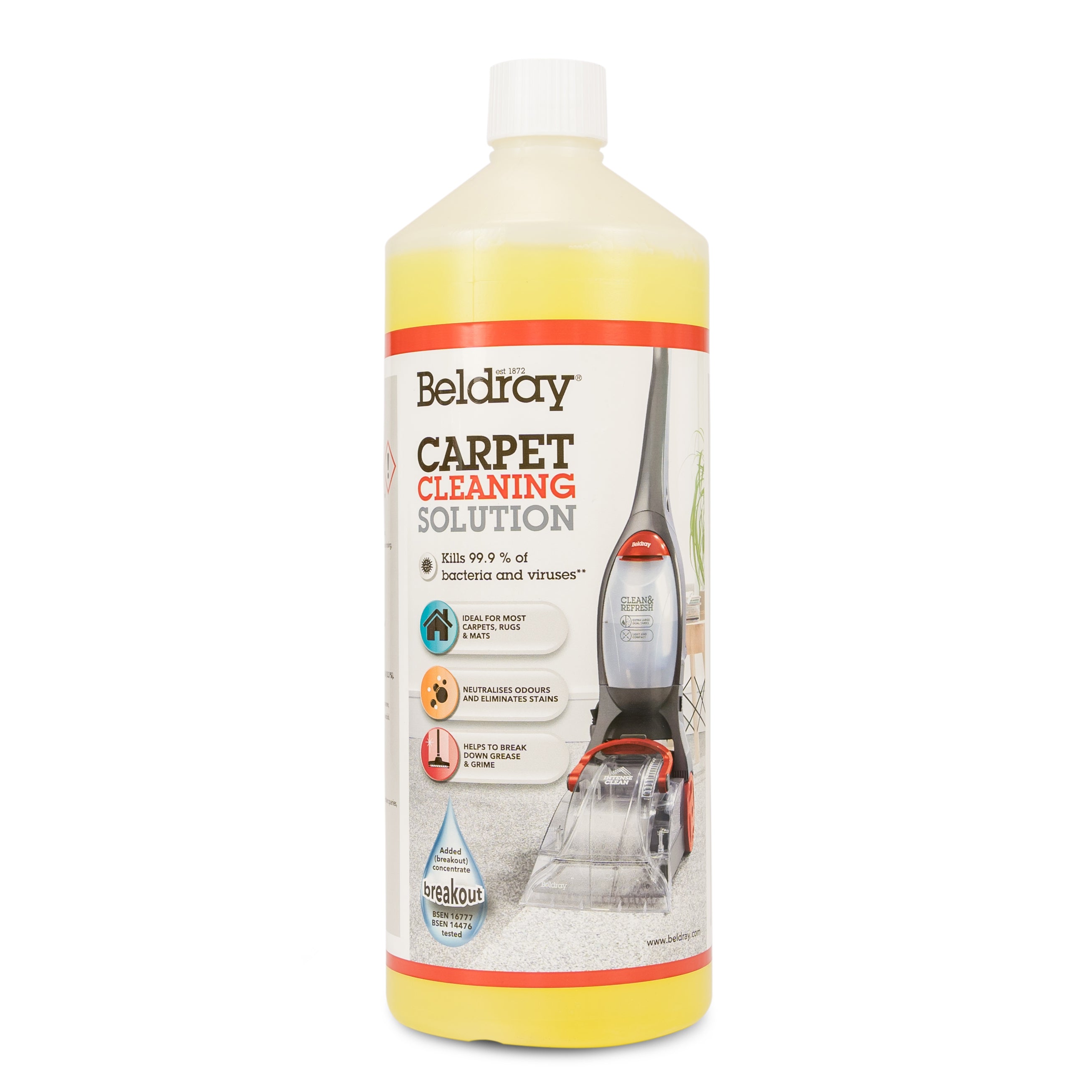 Beldray Carpet Cleaning Solution 1 Litre Detergent Homechem
