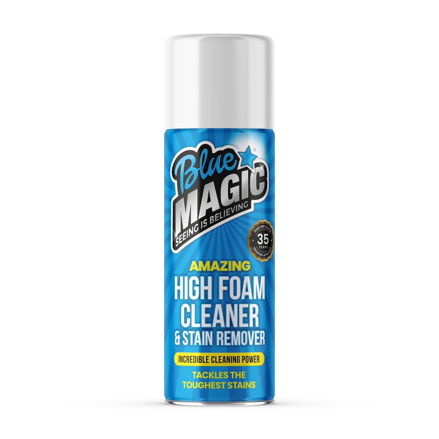 Blue Magic - High Foam Cleaner - Multi Purpose Cleaning Detergent Solution - 500ml Aerosol Spray Can - Homechem