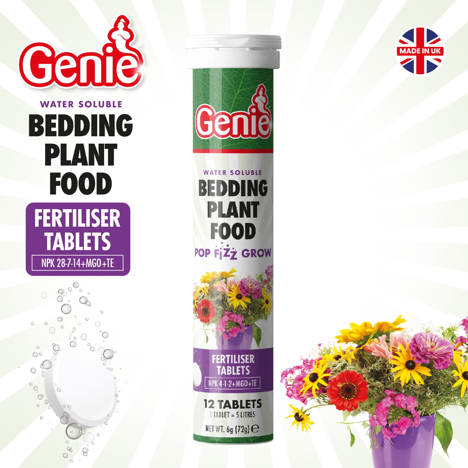 plant fertilizer uk Bedding Plant Food Water Soluble Fertilizer Tablets 12 Tablets per Tub