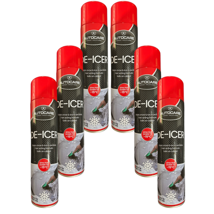 Autocare De-Icer Aerosol – Rapid Ice Removal, Works Down to –15 °C - Homechem