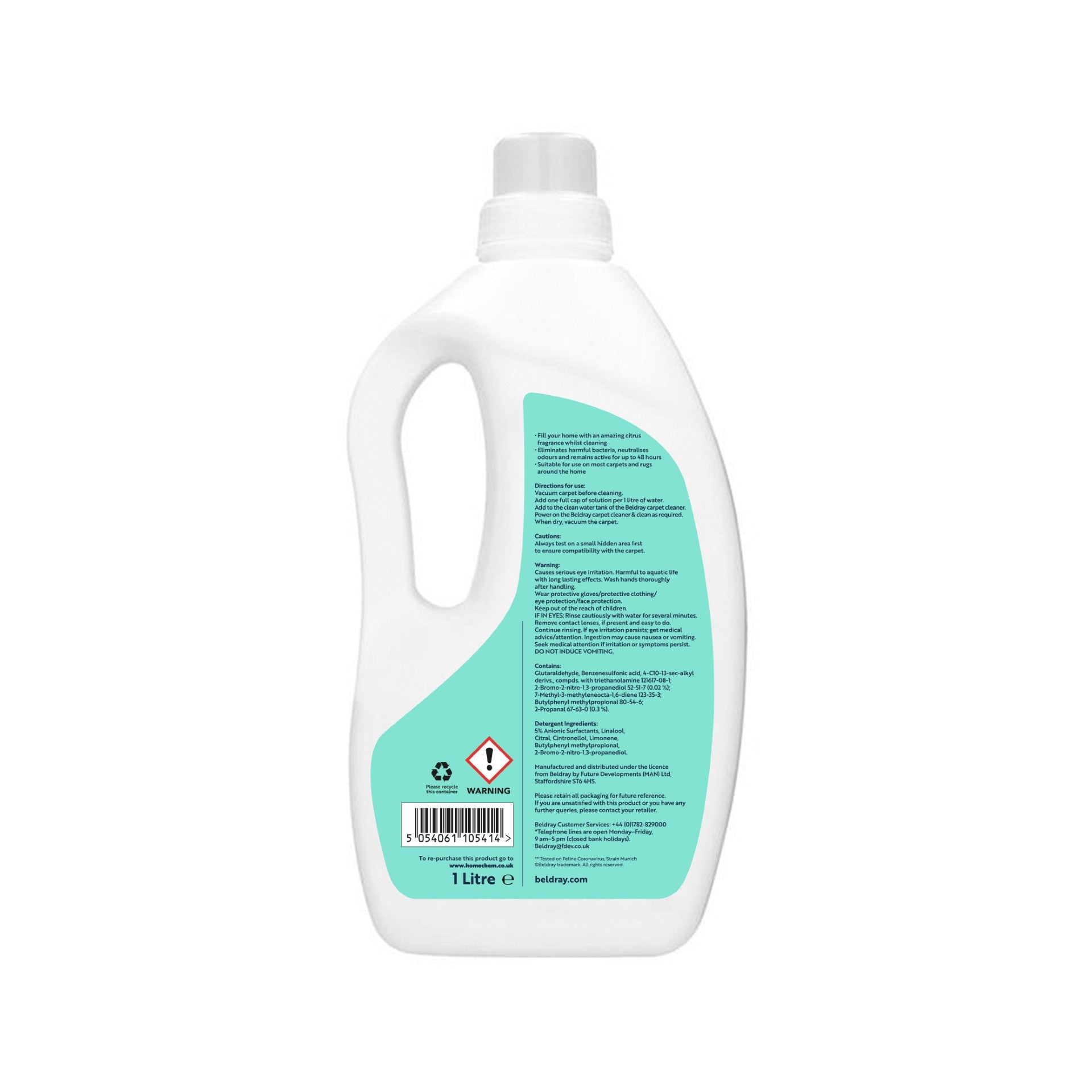 **New** Beldray® Carpet, Rug & Upholstery Cleaning Detergent Solutions - AS SEEN ON TV - 1 Litre - Homechem