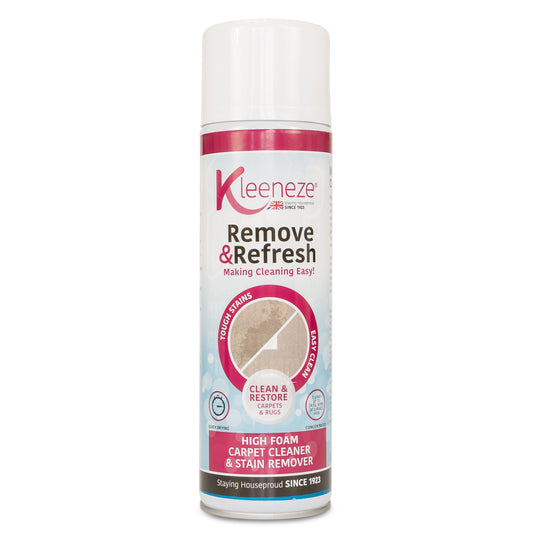 Kleeneze - Remove and Refresh - High Foam Carpet and Upholstery Stain Removing Cleaner - 500ml High Foam Aersoal Can