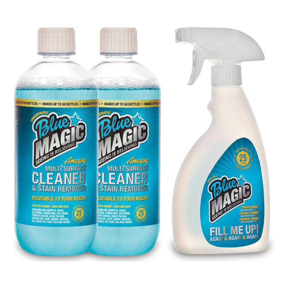 Blue Magic Cleaner | Multi Purpose Cleaning Concentrate - Tackles Tough Stains - As Seen on TV! - 500ml - 1 Litre - 5 Litre